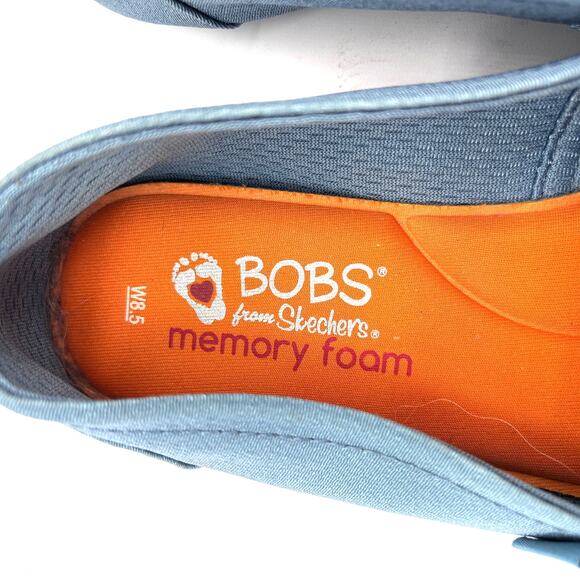 Sketchers Bob's Dogs German Shepard Women's Sz 8.5 Slip on Blue Comfort Walking - Picture 5 of 9